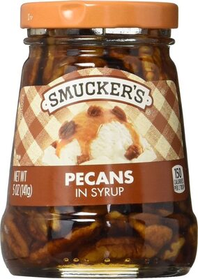 Pecans in syrup topping