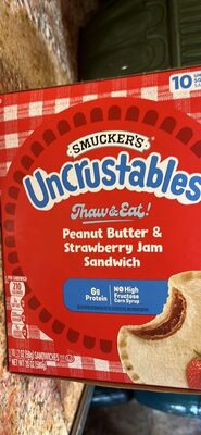 Peanut Butter & Strawberry Jam Sandwich front packaging