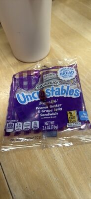 Peanut Butter & Grape Jelly Sandwich on Wheat Bread