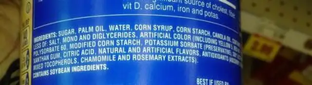 Unknown ingredients label