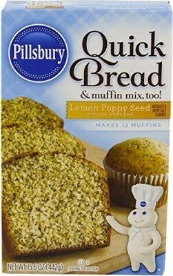 Lemon poppy seed quick bread