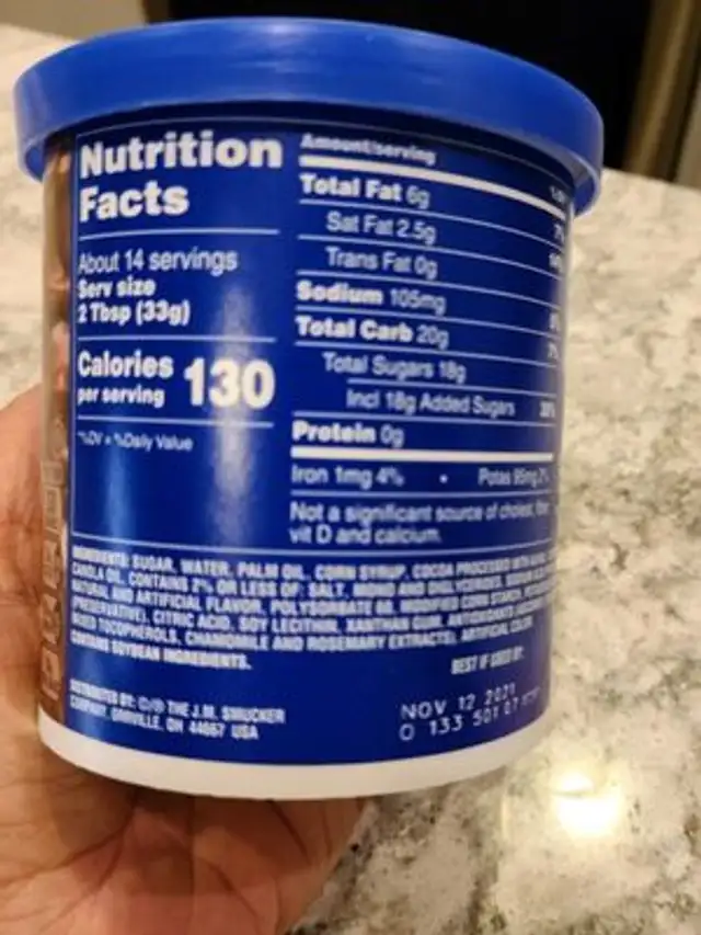 Creamy supreme nutrition facts table