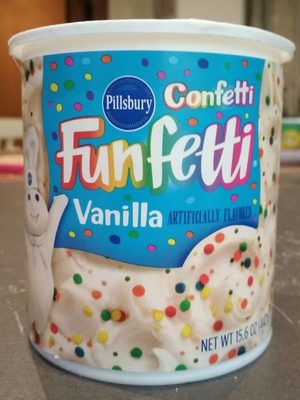 Pillsbury Confetti Funfetti Frosting Vanilla