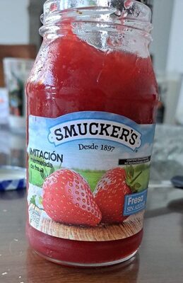 Imitation confiture à la fraise front packaging