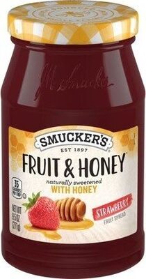 Fruit & honey strawberry fruit spread with honey