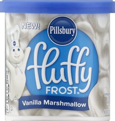Vanilla flavored fluffy frosting marshmallow