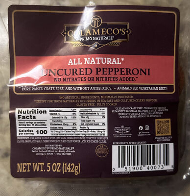 All Natural Uncured Pepperoni