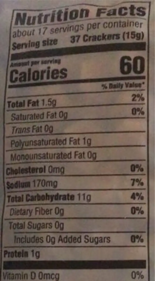 Newbury mills soup & nutrition facts table