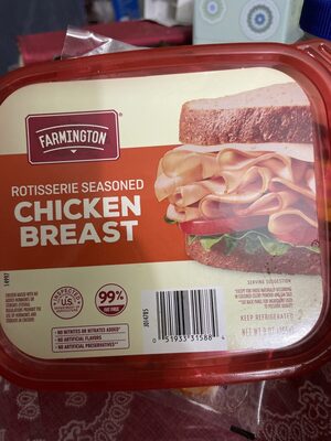 Rotisserie Seasoned Chicken Breast front packaging