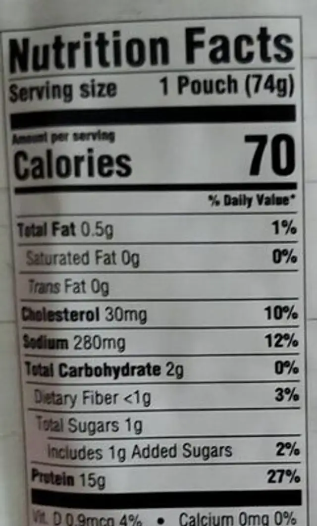 Portside seafood co lemon & pepper light tuna nutrition facts table