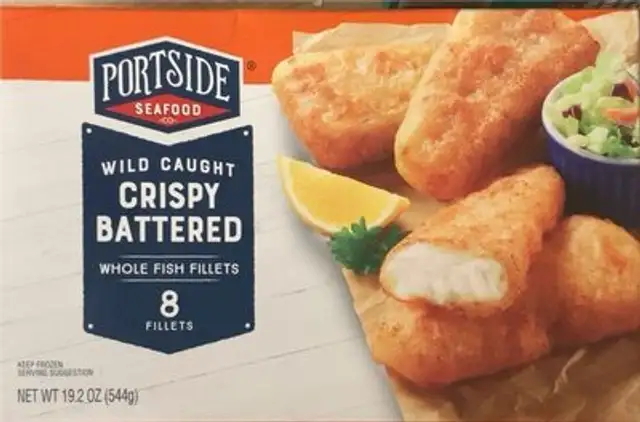 Wild caught crispy battered whole fish fillets