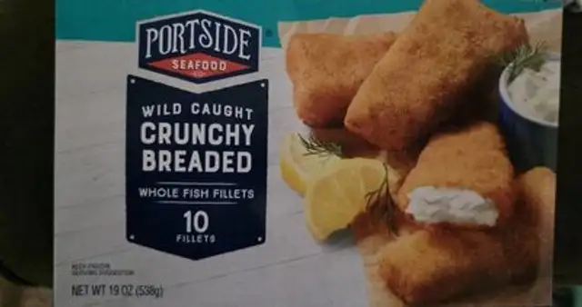 Wild caught crunchy breaded whole fish fillets