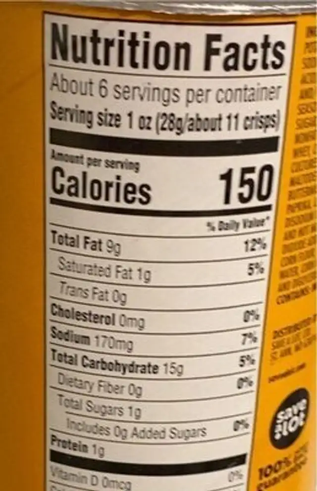 Stack’ ems! nutrition facts table