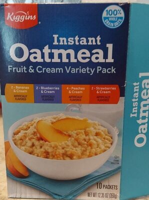 Instant Oatmeal Fruit and Cream Variety Pack