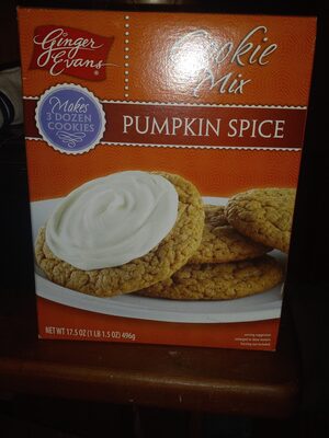 pumpkin spice cookie mix front packaging