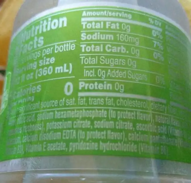 Kiwi strawberry nutrition facts table