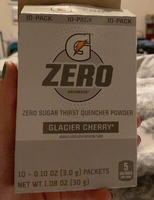 Glacier cherry zero sugar thirst quencher powder
