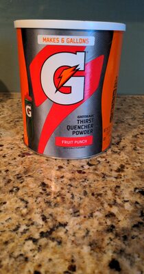 Fruit punch thirst quencher powder front packaging