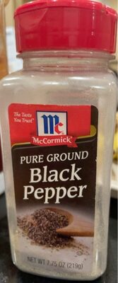 pure ground black pepper