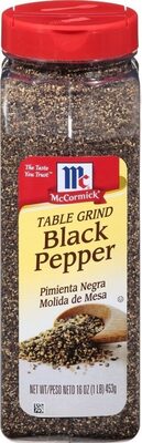 Table ground black pepper