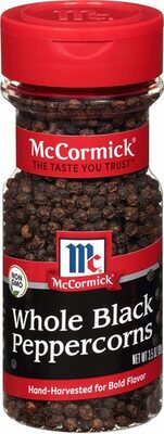 Whole black pepper front packaging