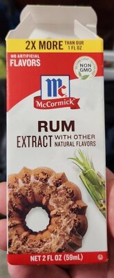 Rum Extract front packaging