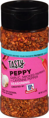 Tasty Peppy Garlic, Smoked Paprika + Cayenne Pepper Seasoning