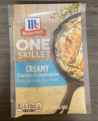 One Skillet Creamy Chicken and Vegetables front packaging