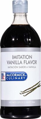 Imitation vanilla flavor front packaging