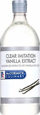 Clear imitation vanilla extract