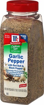 California style garlic pepper with red bell