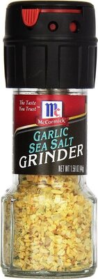 Garlic sea salt grinder
