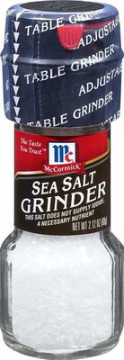 Sea salt grinder front packaging