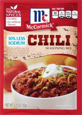 Less sodium chili seasoning mix