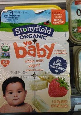 Organic YoBaby Strawberry Yogurt w/ Probiotics