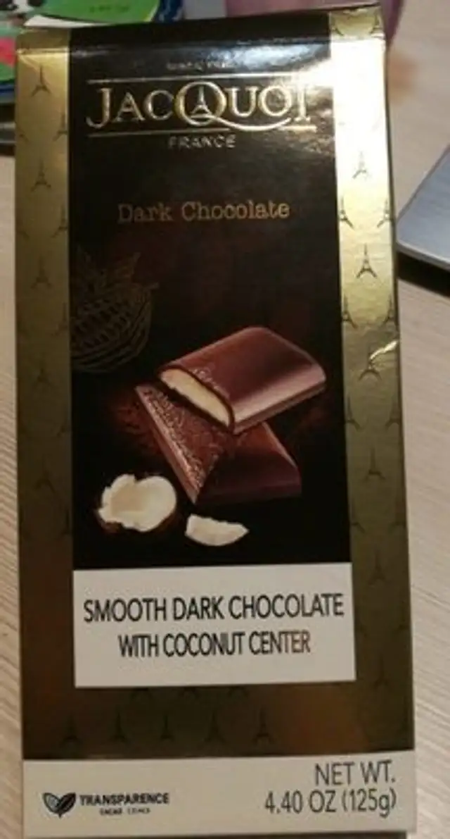 Chocolat noir avec noix de coco