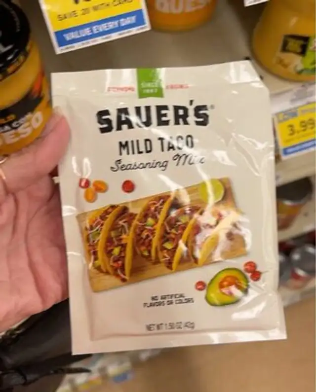 Mild taco seasoning packet