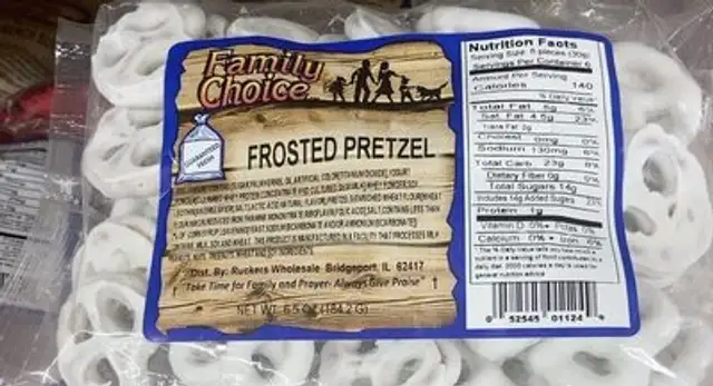 Frosted pretzel