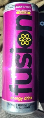 7-Eleven Select Fusion Energy Drink Rockin' Rainbow front packaging