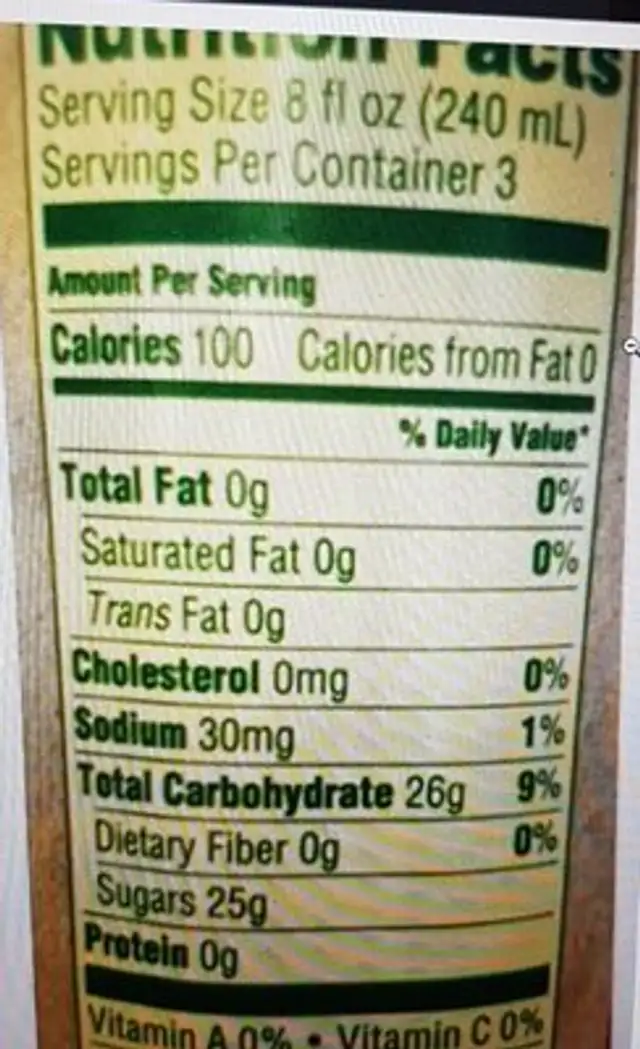 100 % Natural Berwed With Premium Tea Leaves nutrition facts table