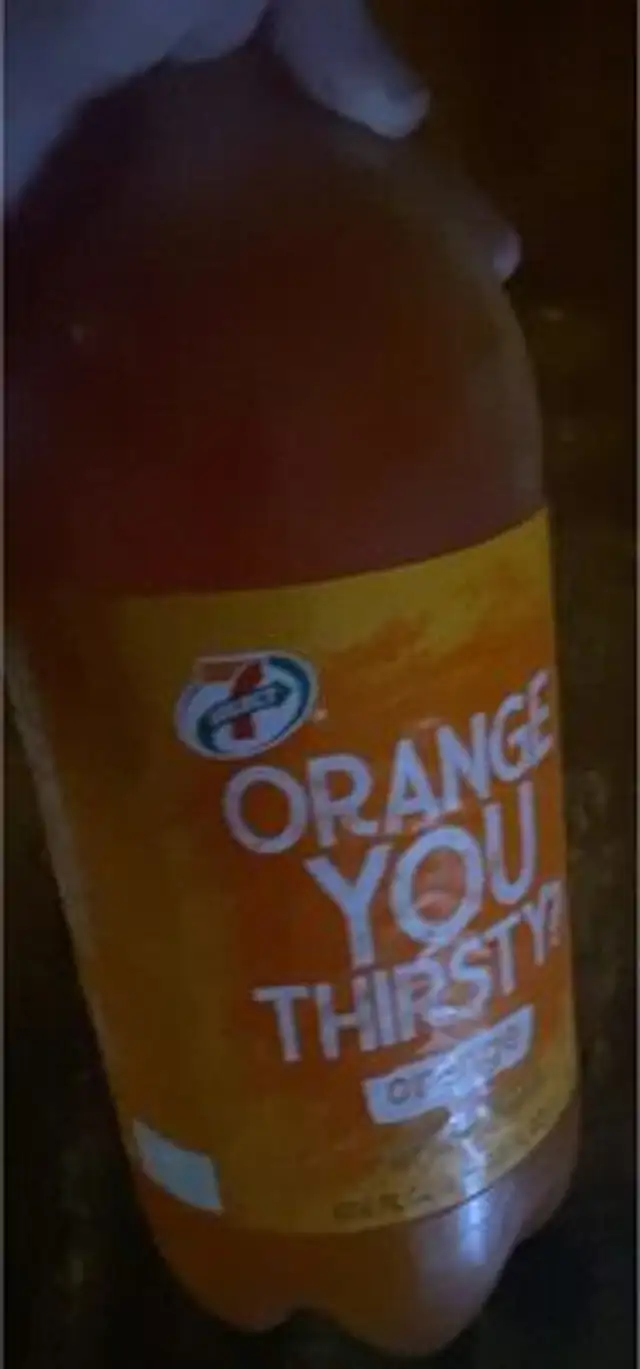 Orange flavored soda