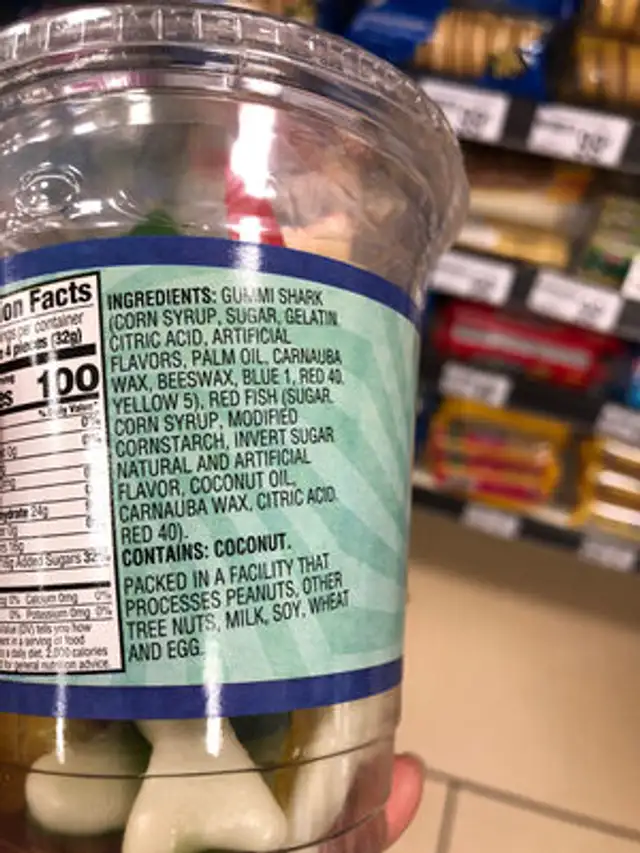 Unknown ingredients label