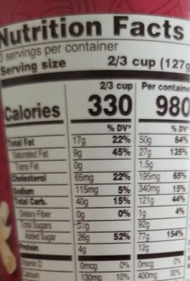 Go yum whit chocolate raspberry cheesecake nutrition facts table