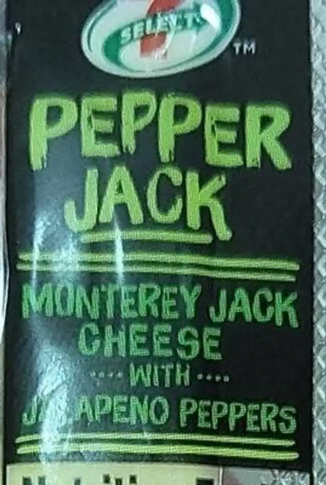 Pepper jack monterey jack cheese with jalapeno peppers nutrition facts table
