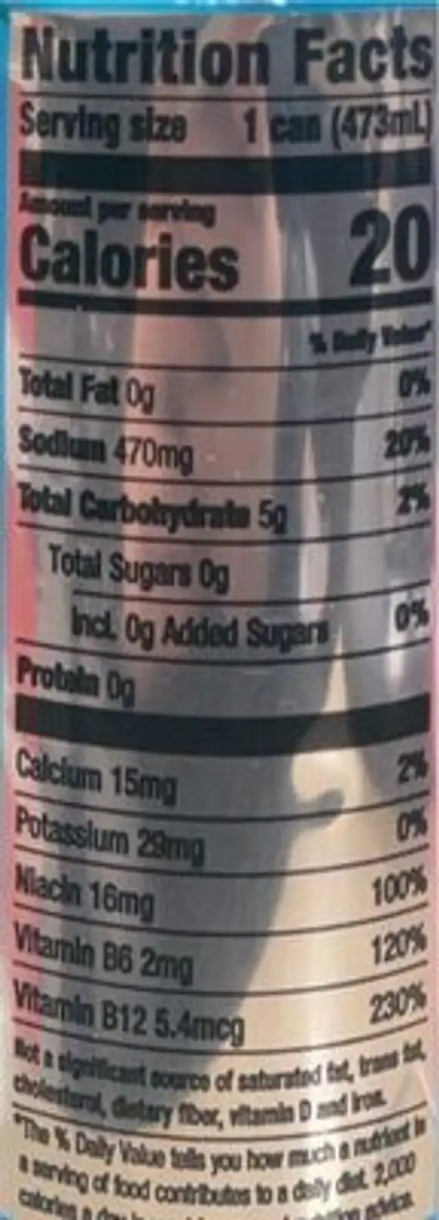 Triton nutrition facts table