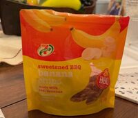 Sweetened BBQ banana chips