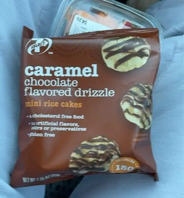 Caramel Chocolate Flavored Drizzle mini rice cakes
