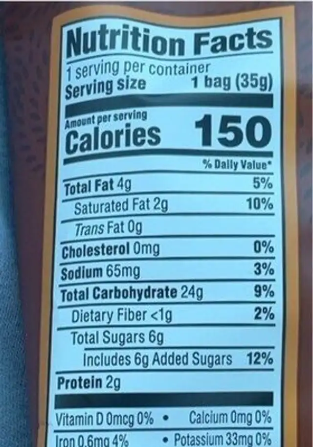 Caramel Chocolate Flavored Drizzle mini rice cakes nutrition facts table