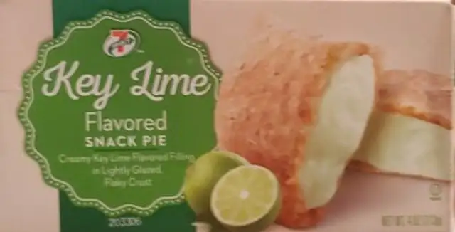 Key lime flavor snack pie