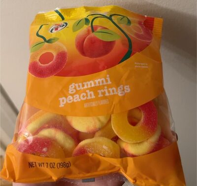 7s Gummi Peach Rings 7 oz